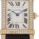 Cartier Tank 2305 (2000) - White dial 23 mm Yellow Gold case (2/3)