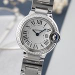 Cartier Ballon Bleu 28mm W4BB0015 (Onbekend (willekeurig serienummer)) - Zilver wijzerplaat 29mm Staal (3/8)