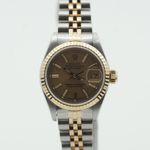 Rolex Lady-Datejust 69173 (1990) - Champagne dial 26 mm Gold/Steel case (2/8)