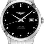 Longines Record L2.821.4.57.6 (2026) - Black dial 40 mm Steel case (1/1)