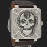 Bell & Ross BR 01 BR01-SKULL-SK (2018) - Zilver wijzerplaat 46mm Staal (4/8)