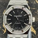 Audemars Piguet Royal Oak Lady 15451ST.ZZ.1256ST.01 (2014) - Black dial 37 mm Steel case (6/8)