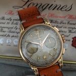 Longines Vintage Unknown (1952) - Silver dial 37 mm Rose Gold case (1/8)