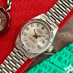 Rolex Lady-Datejust 69179 (1990) - Silver dial 26 mm White Gold case (5/8)