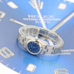 Rolex Oyster Perpetual 76080 (Onbekend (willekeurig serienummer)) - Blauw wijzerplaat 24mm Staal (3/8)