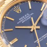 Rolex Datejust 1601/8 (1974) - Blauw wijzerplaat 36mm Geelgoud (4/8)