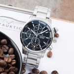 Maurice Lacroix Pontos S PT6008-SS002-330-1 (Onbekend (willekeurig serienummer)) - Zwart wijzerplaat 43mm Staal (1/8)