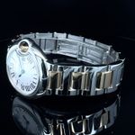 Cartier Ballon Bleu 28mm 3009 (2012) - White dial 28 mm Gold/Steel case (5/8)
