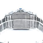 Cartier Santos 166930 (Unknown (random serial)) - White dial 24 mm Gold/Steel case (6/8)