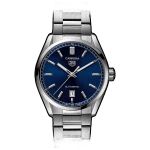 TAG Heuer Carrera Calibre 5 WBN2112.BA0639 (2025) - Blauw wijzerplaat 39mm Staal (3/3)