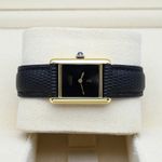 Cartier Tank Vermeil Unknown (Unknown (random serial)) - Black dial 23 mm Silver case (4/7)