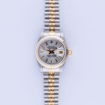 Rolex Lady-Datejust 69173 (1988) - Grey dial 26 mm Gold/Steel case (3/8)