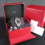 Cartier Santos WSSA0063 (2024) - Blauw wijzerplaat 35mm Staal (8/8)