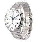 IWC Portuguese Chronograph IW371617 (2021) - Silver dial 41 mm Steel case (3/8)