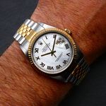 Rolex Datejust 36 16233 (2002) - White dial 36 mm Gold/Steel case (1/4)