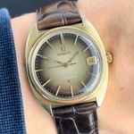 Omega Constellation 168.017 (1967) - Brown dial 36 mm Gold/Steel case (2/8)