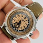 Patek Philippe World Time Chronograph 5935A-001 (2023) - Pink dial 41 mm Steel case (4/8)