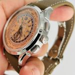 Patek Philippe World Time Chronograph 5935A-001 (2023) - Pink dial 41 mm Steel case (2/8)