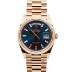 Rolex Day-Date 36 128235 (2025) - Blue dial 36 mm Rose Gold case (1/6)