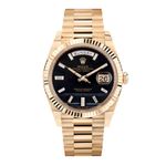 Rolex Day-Date 40 228238 (2023) - Black dial 40 mm Yellow Gold case (1/2)