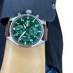 IWC Pilot Chronograph IW388103 (2024) - Groen wijzerplaat 41mm Staal (3/8)