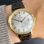 Omega Seamaster LL6287 (1970) - Wit wijzerplaat 34mm Goud/Staal (2/8)