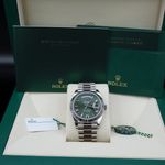 Rolex Day-Date 40 228239 (2023) - Green dial 40 mm White Gold case (7/7)
