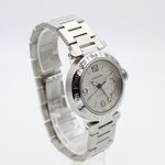 Cartier Pasha C W31029M7 (2001) - Silver dial 35 mm Steel case (4/8)