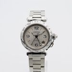 Cartier Pasha C W31029M7 (2001) - Silver dial 35 mm Steel case (1/8)