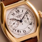 Cartier Tortue 2356 (2000) - White dial 34 mm Yellow Gold case (4/7)