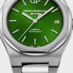 Girard-Perregaux Laureato 81010-11-433-11A (2023) - Groen wijzerplaat 42mm Staal (1/1)