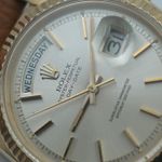 Rolex Day-Date 1803 (1966) - Silver dial 36 mm Yellow Gold case (4/8)
