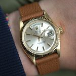 Rolex Day-Date 1803 (1966) - Silver dial 36 mm Yellow Gold case (1/8)