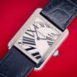 Cartier Tank Solo 3170 (2010) - Zilver wijzerplaat 24mm Staal (8/8)