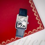 Cartier Tank Solo 3170 (2010) - Zilver wijzerplaat 24mm Staal (2/8)