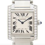 Cartier Tank Française W4TA0009 (Unknown (random serial)) - Silver dial 25 mm Steel case (1/1)