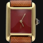 Cartier Tank Vermeil 3 66001 (1992) - Green dial 34 mm Steel case (1/7)