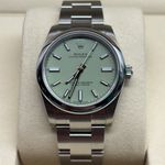 Rolex Oyster Perpetual 34 124200 (2025) - Green dial 34 mm Steel case (4/8)