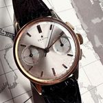 Zenith Vintage `146 (1956) - Zilver wijzerplaat 35mm Geelgoud (1/8)