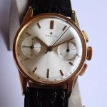 Zenith Vintage `146 (1956) - Zilver wijzerplaat 35mm Geelgoud (2/8)