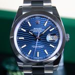 Rolex Datejust 41 126300 (2024) - Blue dial 41 mm Steel case (1/8)