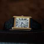 Cartier Tank Solo W5200004 (2020) - Zilver wijzerplaat 35mm Geelgoud (3/8)