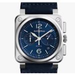 Bell & Ross BR 03-94 Chronographe BR0394-BLU-ST/SCA (2023) - Blauw wijzerplaat 42mm Staal (1/1)