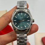 Omega Seamaster Aqua Terra 220.10.34.20.10.001 (2023) - Blue dial 34 mm Steel case (6/8)