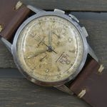 Lemania Vintage 50's vintage watch mens Lemania UTI 105 chronograph lwo 1275 serviced 35mm (1950) - Unknown dial 35 mm Steel case (1/8)