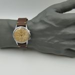 Lemania Vintage 50's vintage watch mens Lemania UTI 105 chronograph lwo 1275 serviced 35mm (1950) - Onbekend wijzerplaat 35mm Staal (5/8)