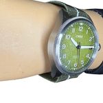 Oris Miles Tonneau 01 751 7761 4187-Set (2022) - Groen wijzerplaat 41mm Staal (6/8)