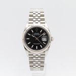 Rolex Datejust 36 126234 (2024) - Black dial 36 mm Steel case (1/8)