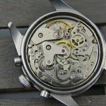 Yema Vintage 70s vintage watch Yema Daytona panda reverse chronograph valjoux 7734 steel 38mm (1975) - Zwart wijzerplaat 38mm Staal (8/8)