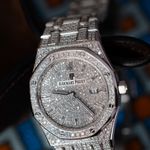 Audemars Piguet Royal Oak Lady 67650ST.OO.1261ST.01 (Unknown (random serial)) - Black dial 33 mm Steel case (8/8)